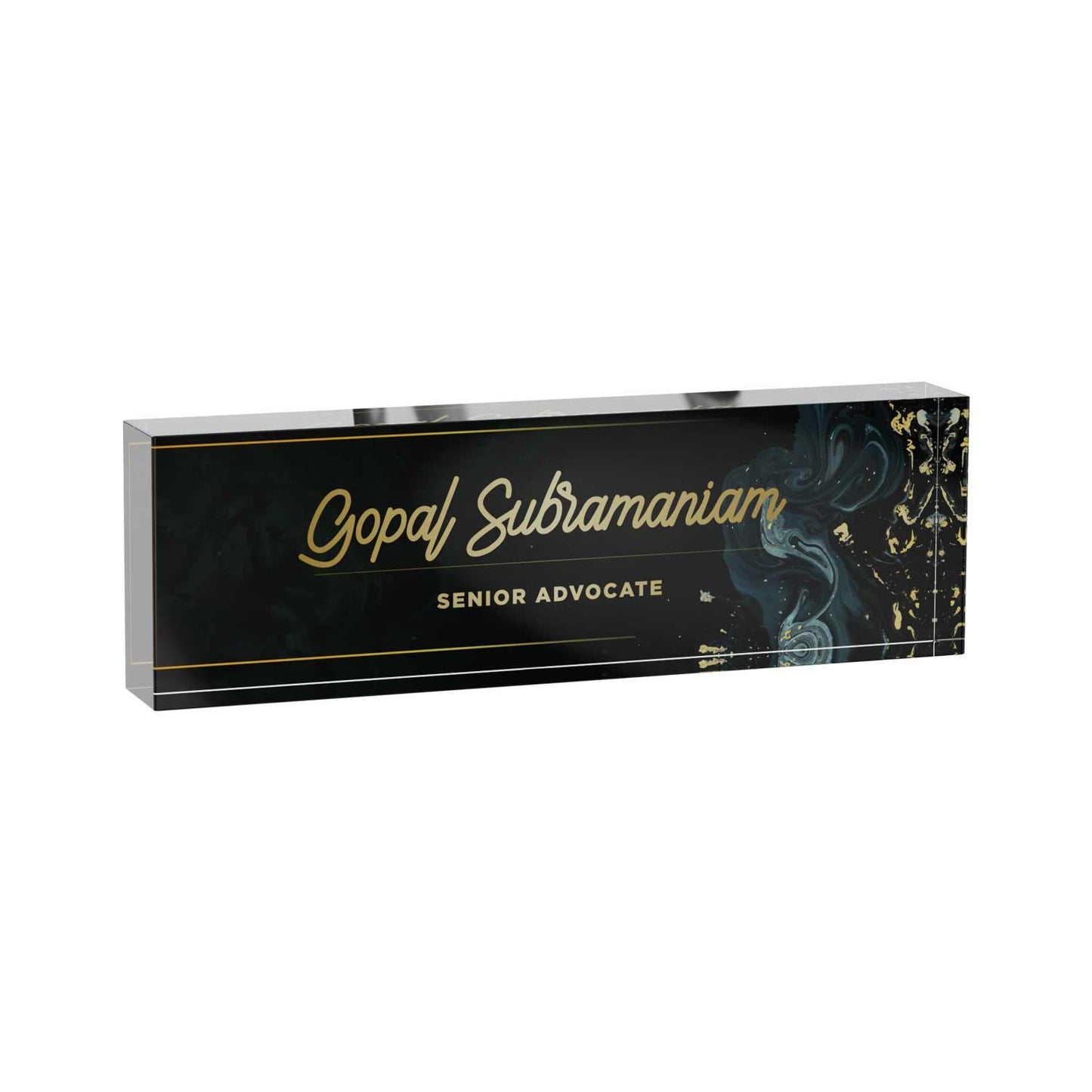 Metamorphic - Acrylic Desk Name Plate - Housenama