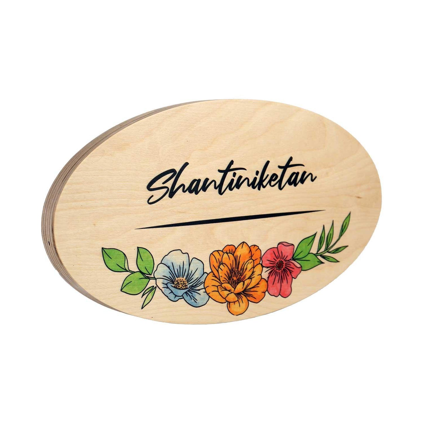 Morning Glory - Wooden Name Plate - Housenama