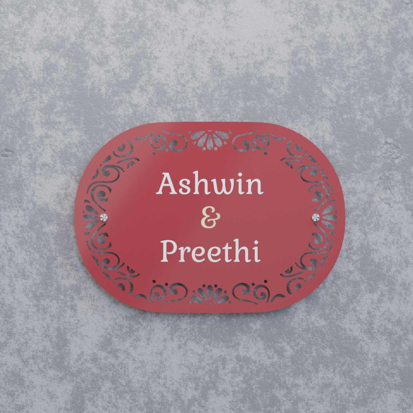 Nazakat - Steel Name Plate - Housenama