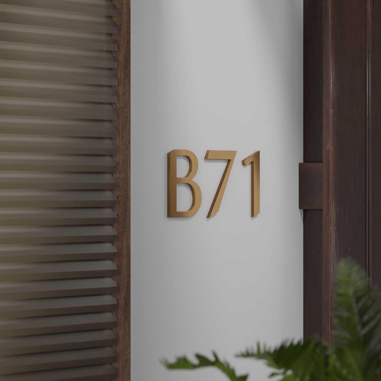 Nova - Elegant Brass Door Numbers & Letters - Housenama