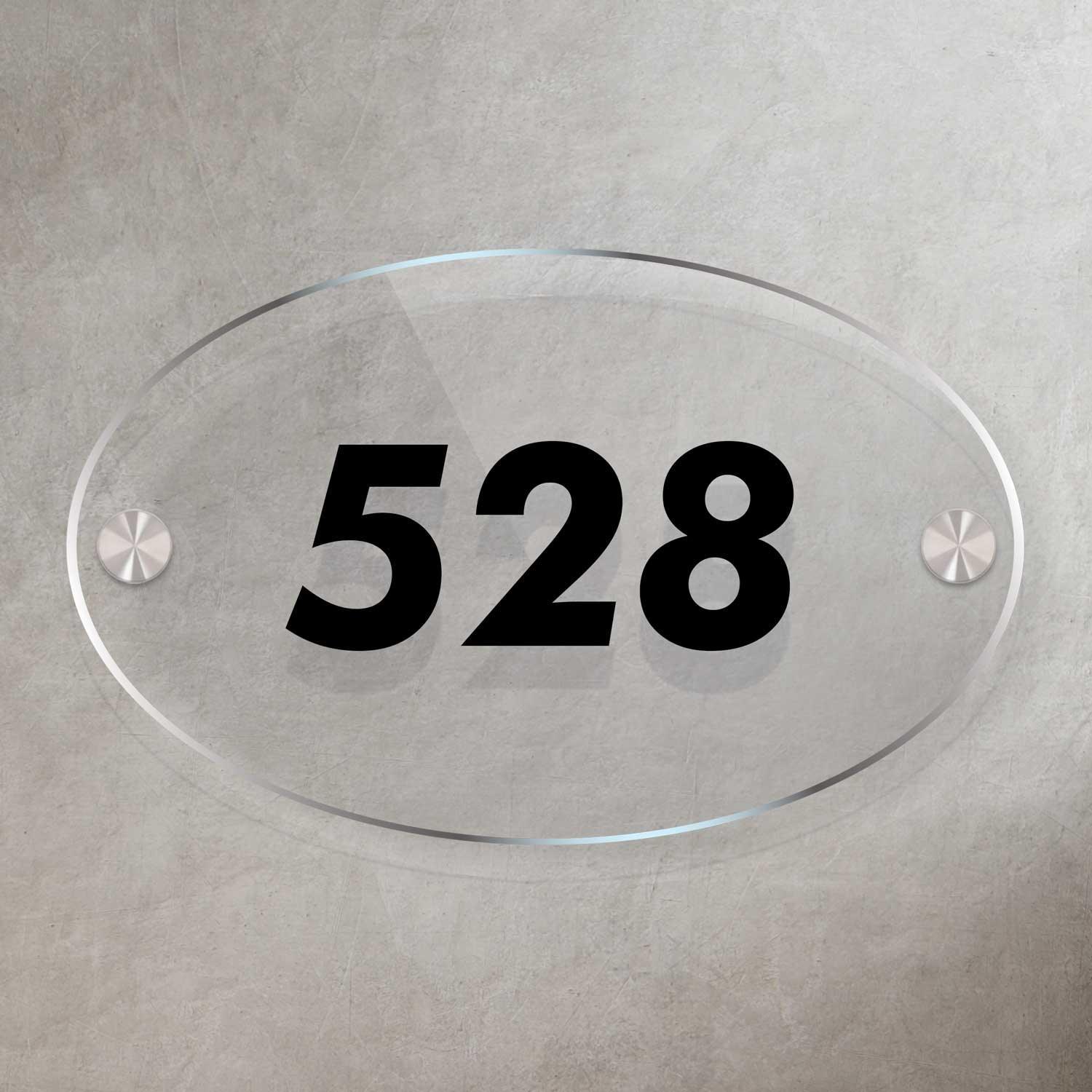 Ovalica - House Number Sign - Housenama