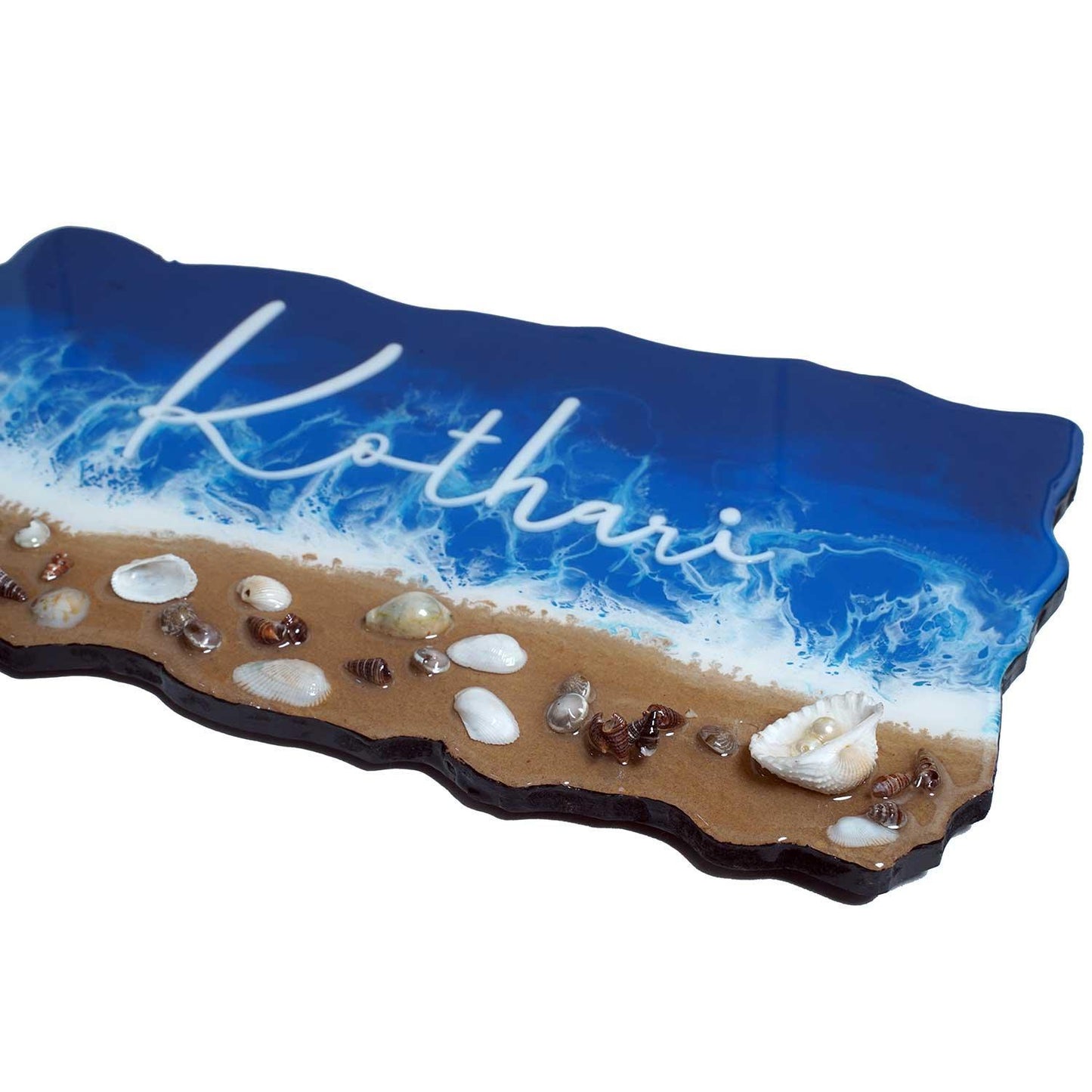 Palolem - Beach-themed Resin Nameplate - Housenama