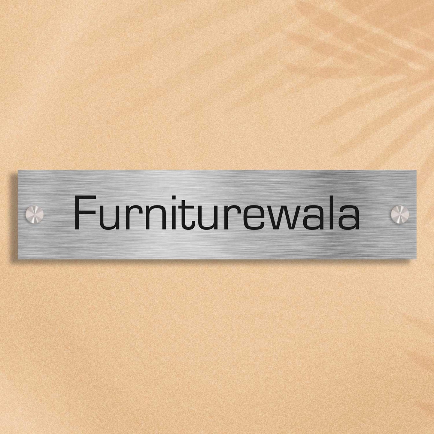 Rectanglica - Stainless Steel Name Plate - Housenama