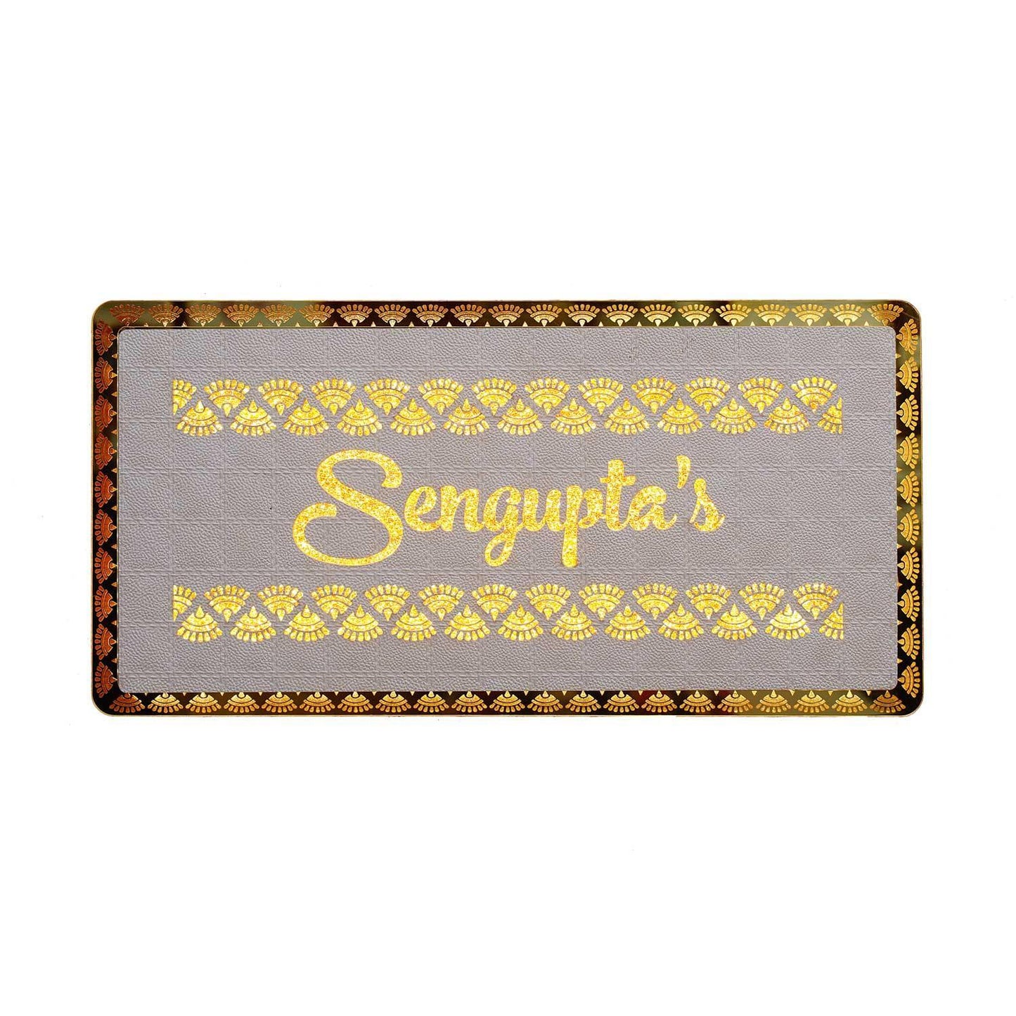 Sengupta - Decorative LED Name Plate - Housenama