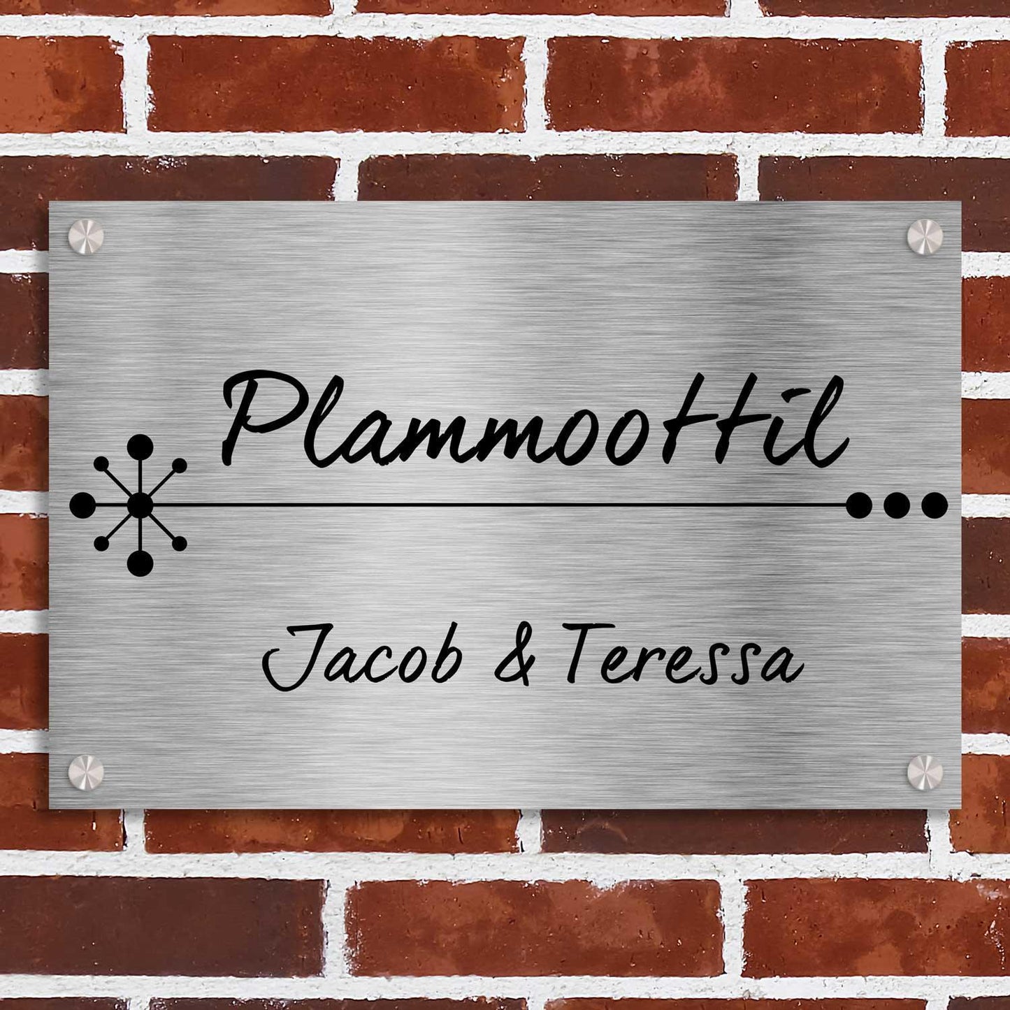 Signature - Stainless Steel Name Plate - Housenama