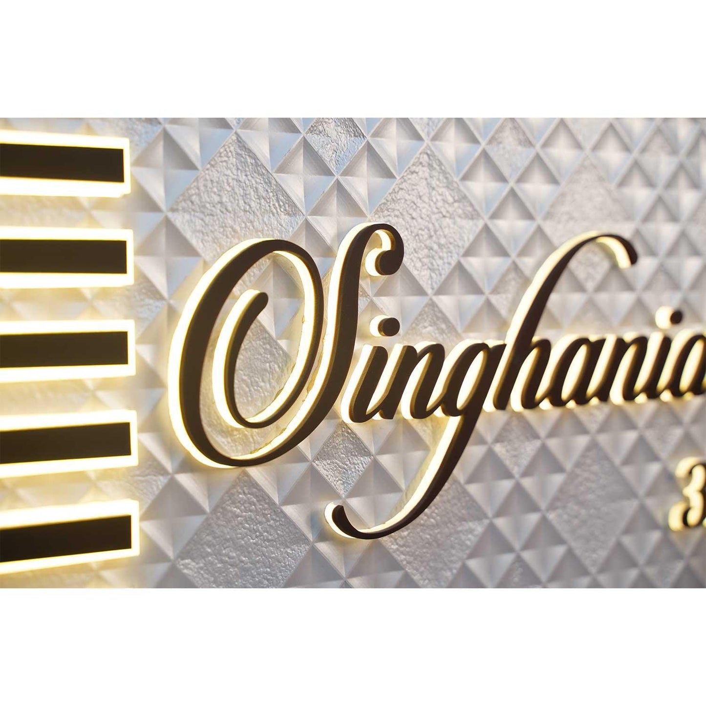 Singhania - Decorative LED Name Plate - Housenama