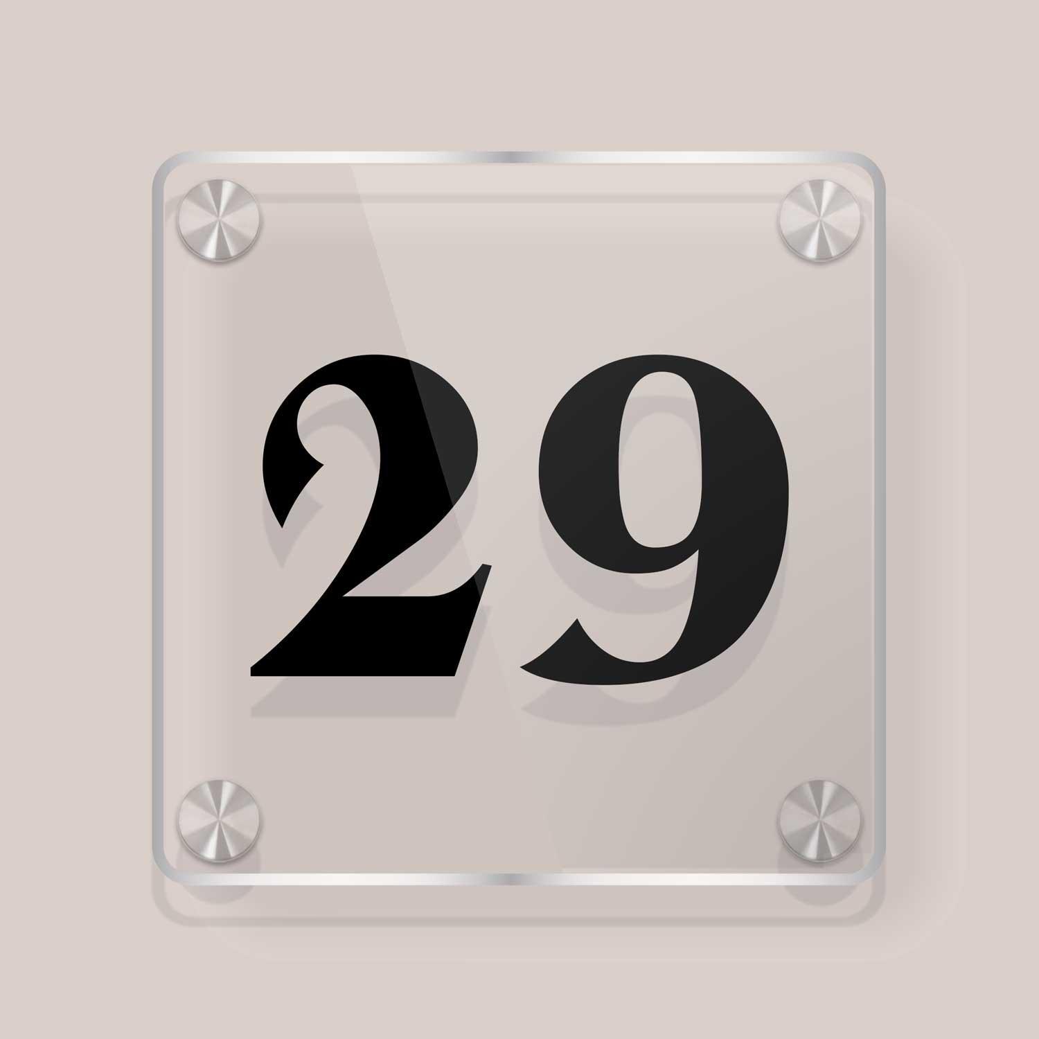 Squarica - House Number Sign - Housenama