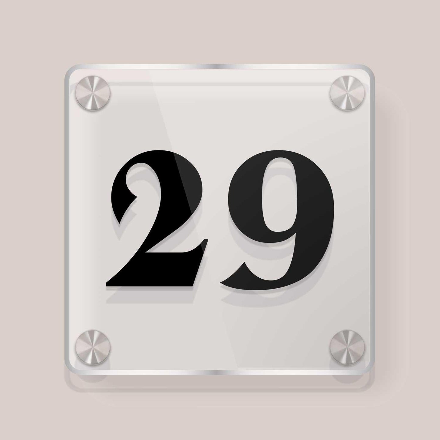 Squarica - House Number Sign - Housenama