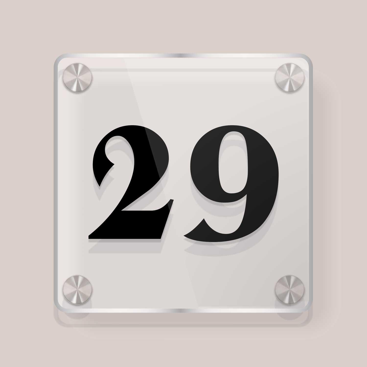 Squarica - House Number Sign - Housenama