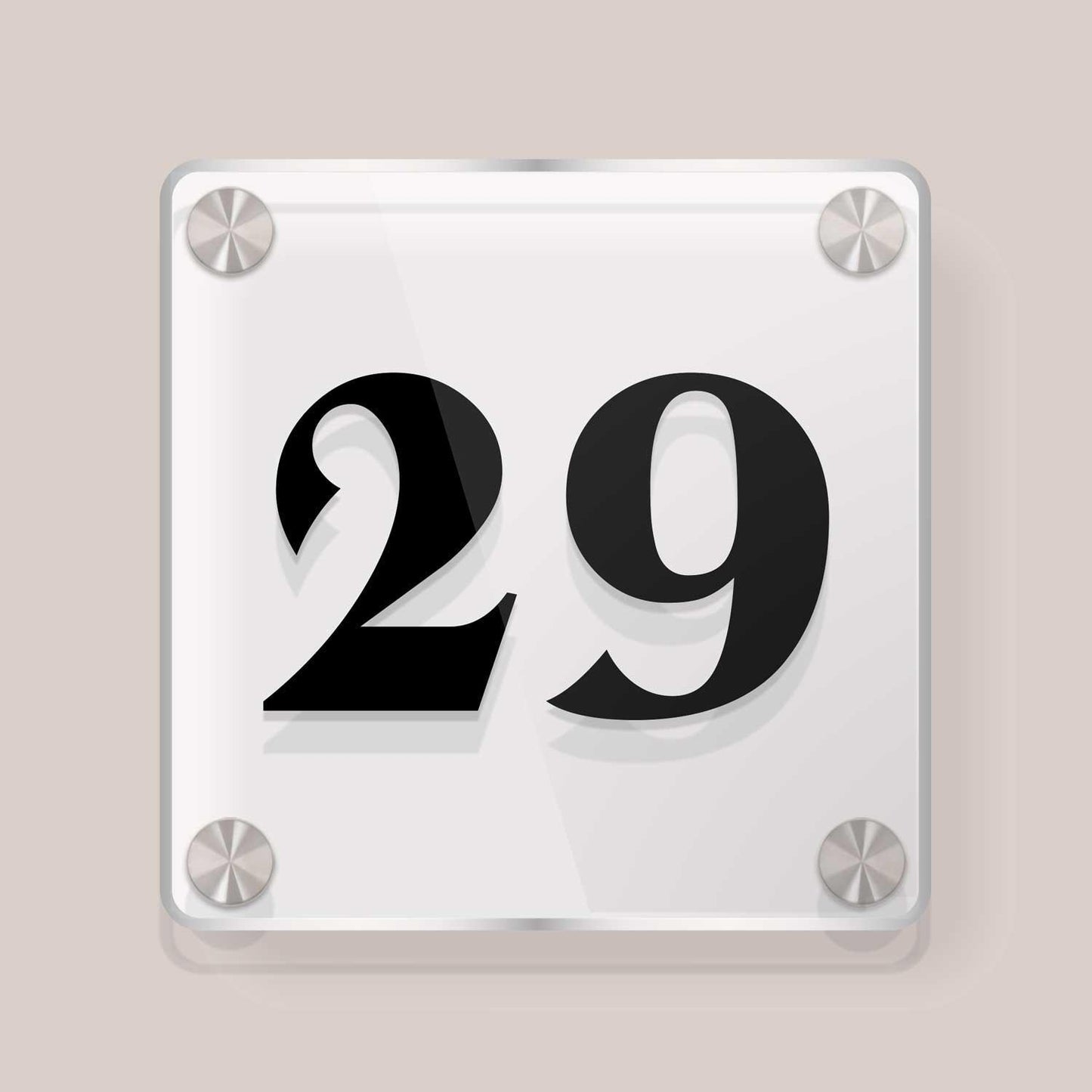 Squarica - House Number Sign - Housenama