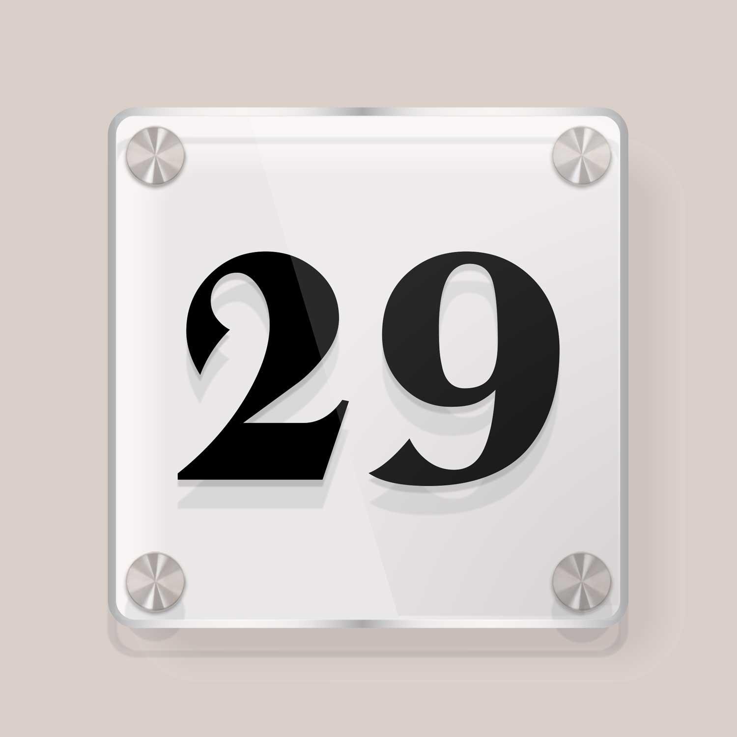 Squarica - House Number Sign - Housenama