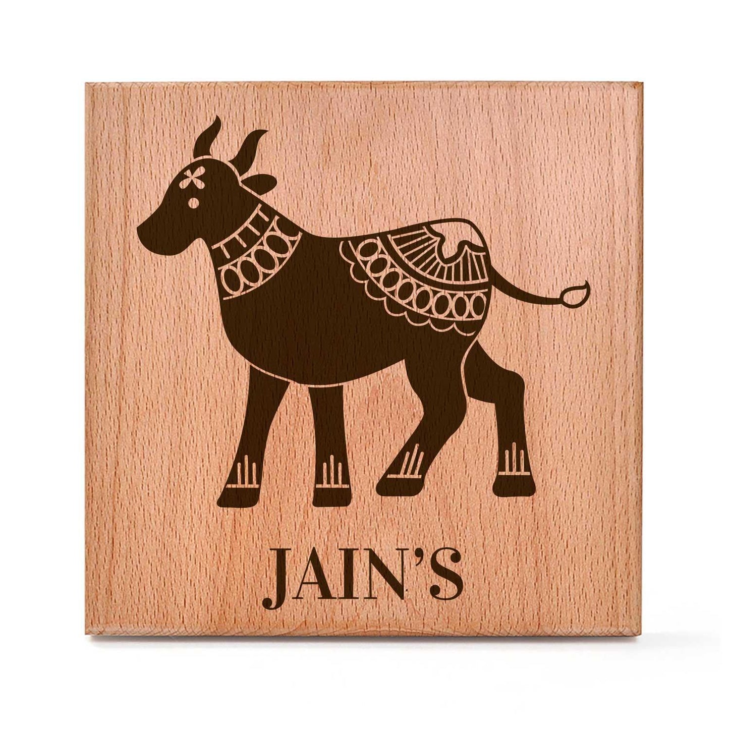 Surabhi (Bidri) - Wooden Name Plate - Housenama