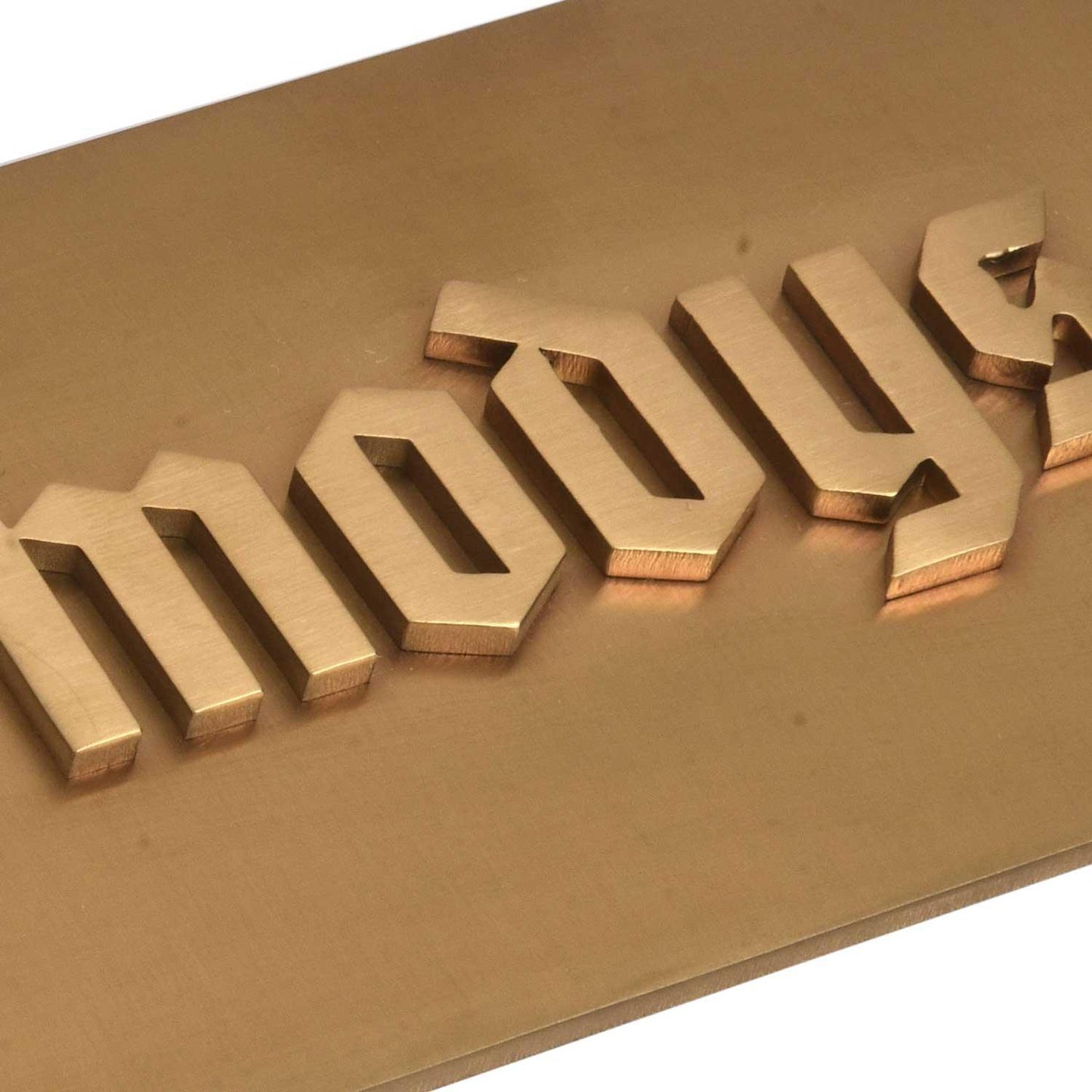 The Mody's - Brass Finish Name Plate - Housenama