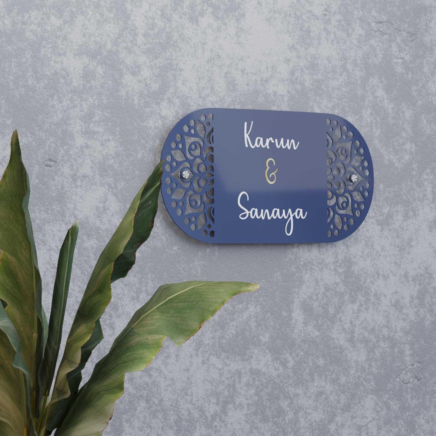 Uns - Steel Name Plate - Housenama