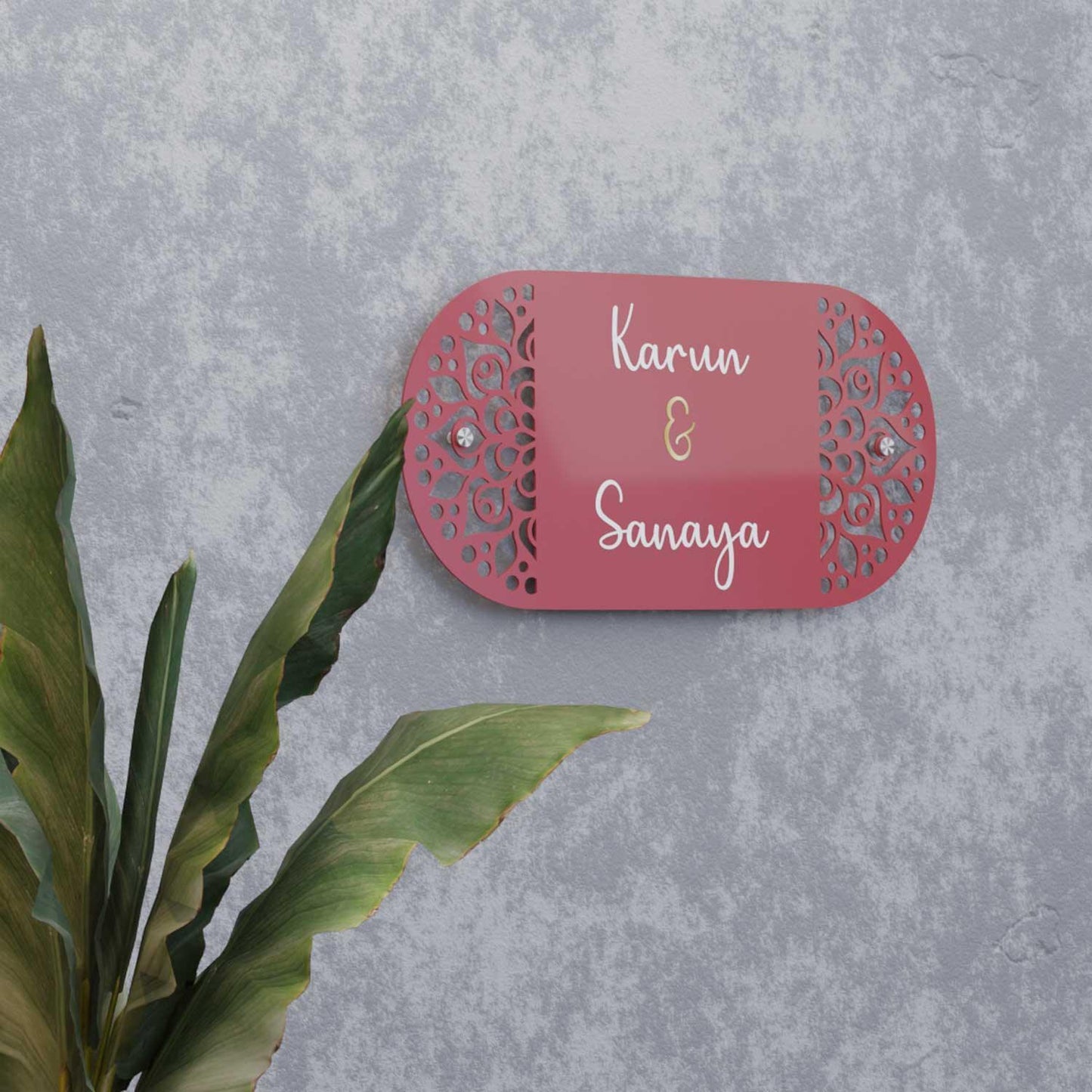Uns - Steel Name Plate - Housenama
