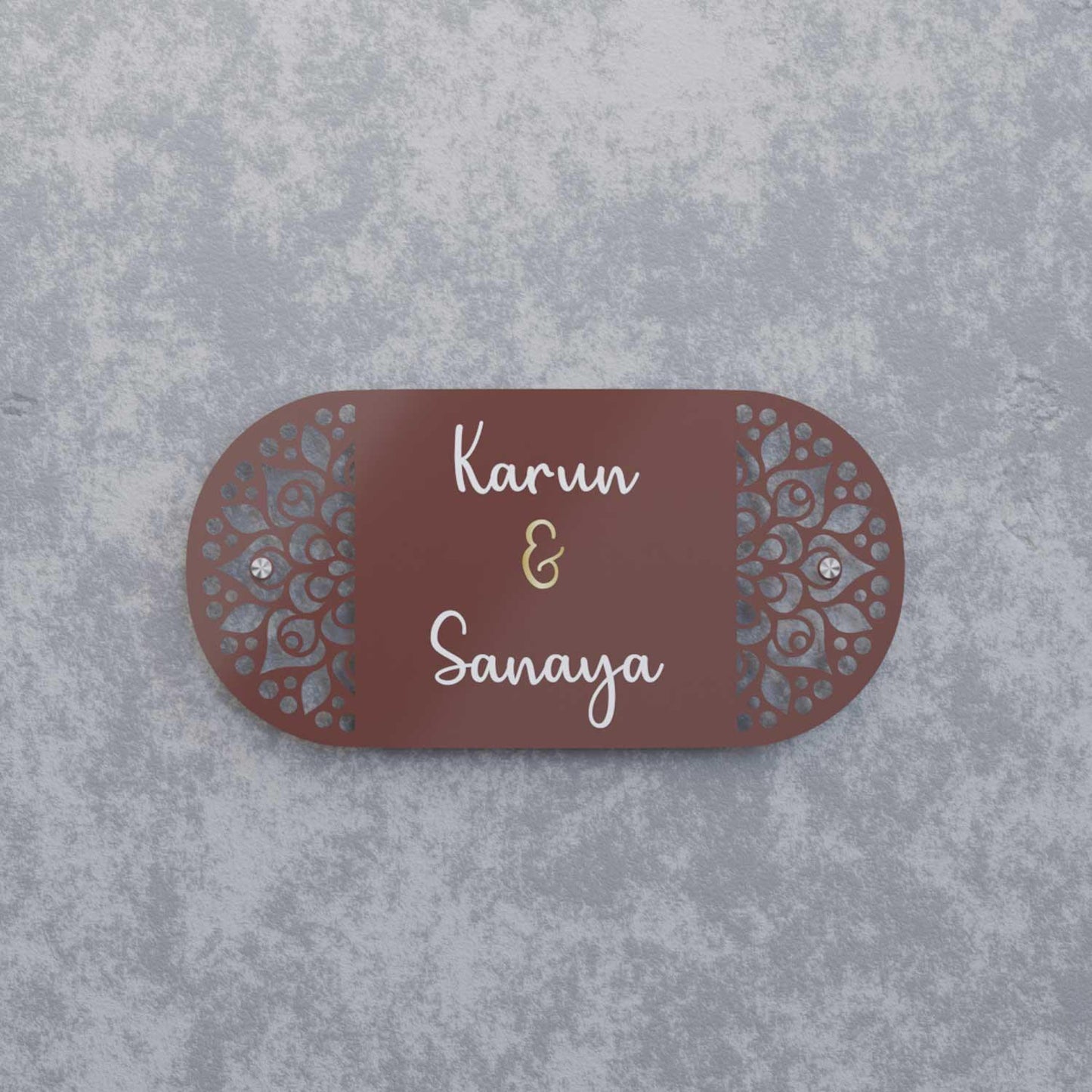 Uns - Steel Name Plate - Housenama