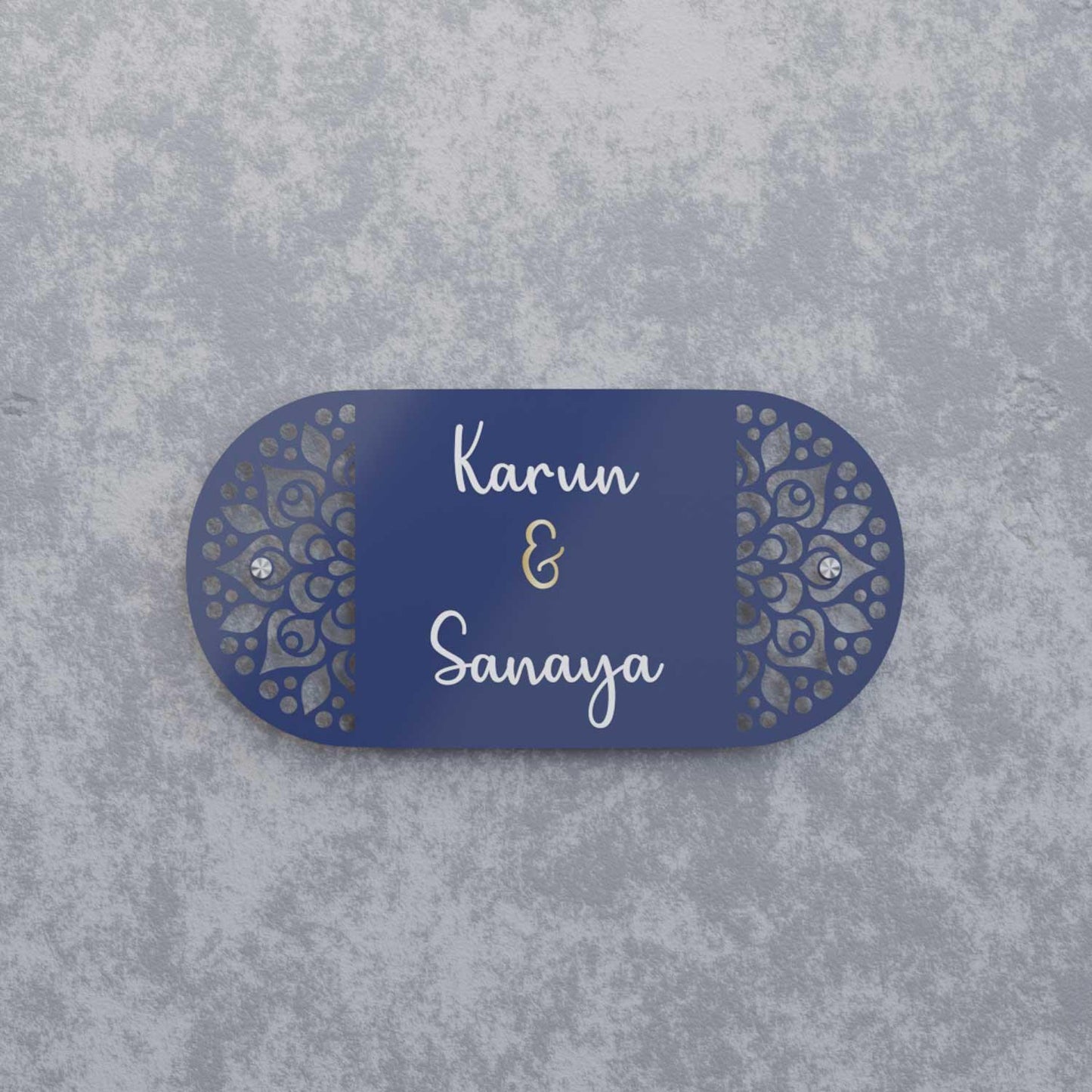 Uns - Steel Name Plate - Housenama