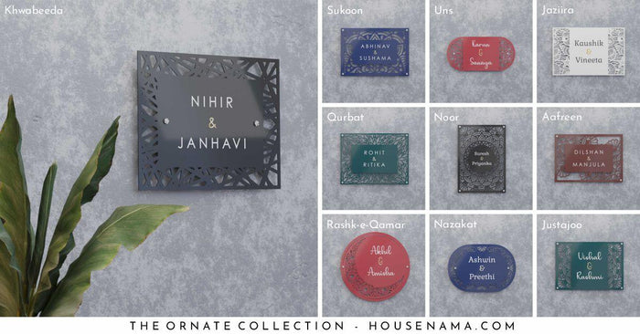 Ornate Collection of Name-plates