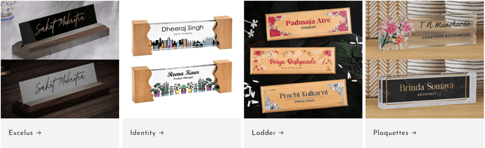 Desk Name Plate Collection on Housenama