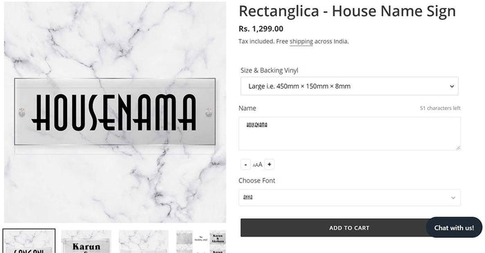 How to customize a nameplate on Housenama