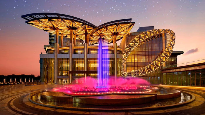 NMACC Illuminated Facade