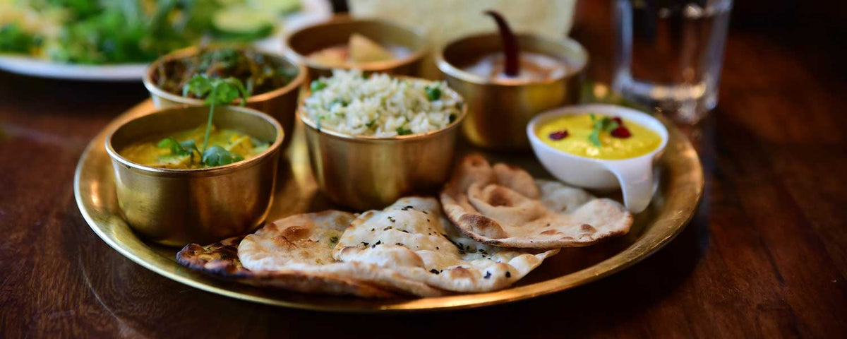 Indian thali meal