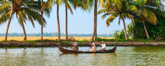 Boat in Alappuzha backwaters, Kerala