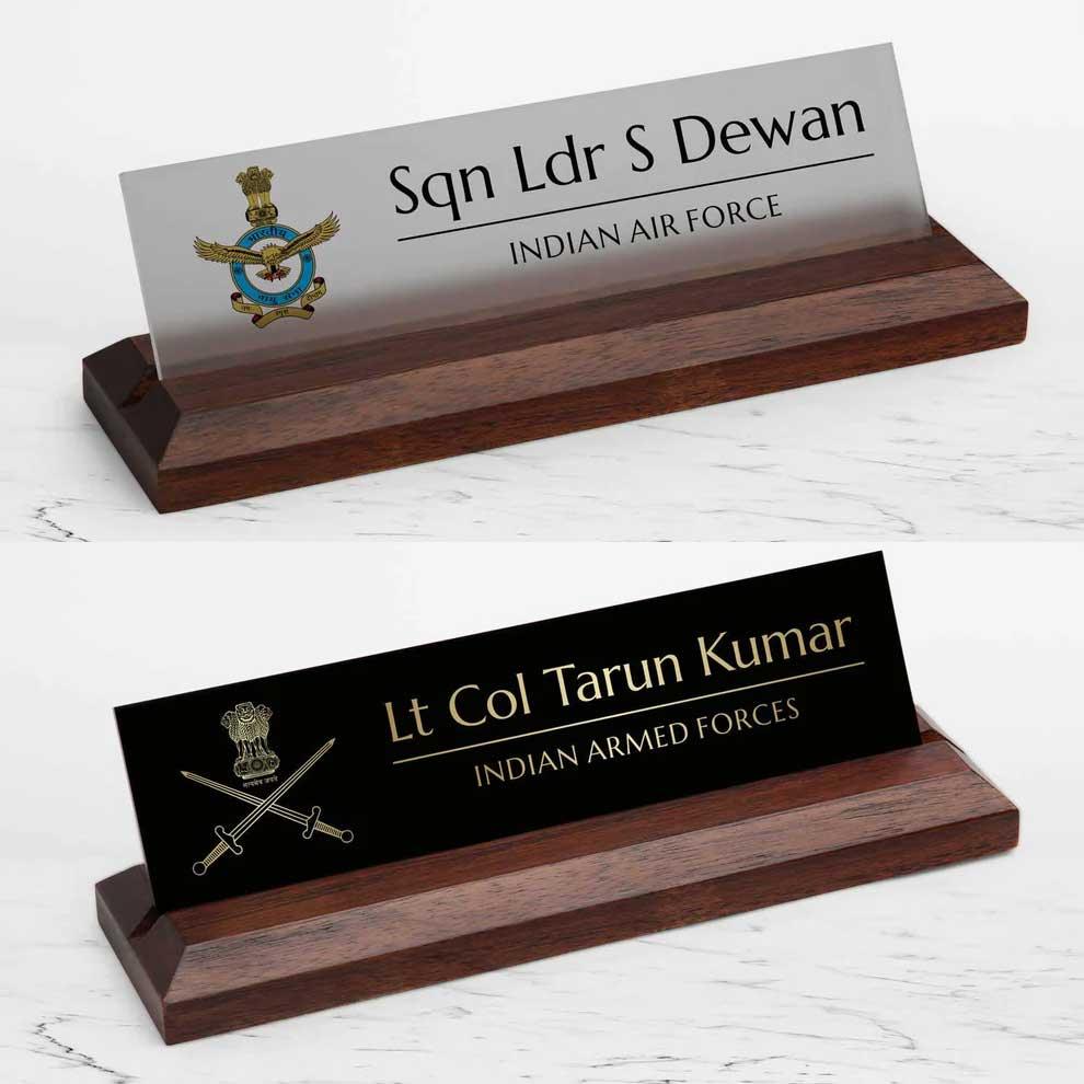 Desk Name Plates for Armed Forces - Housenama