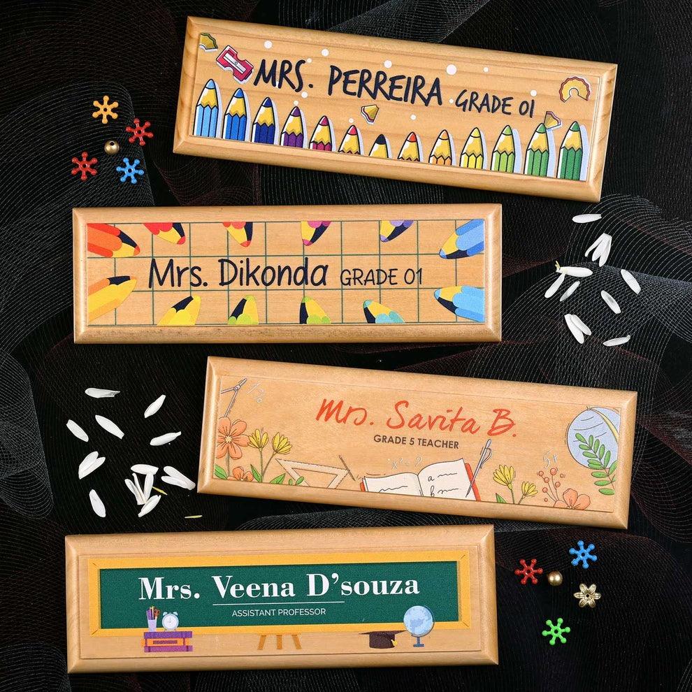 Desk Name Plates for Teachers - Housenama