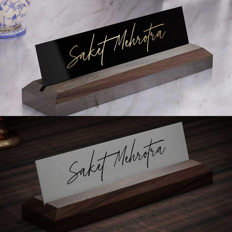 Buy Desk Name Plates Online in India Housenama