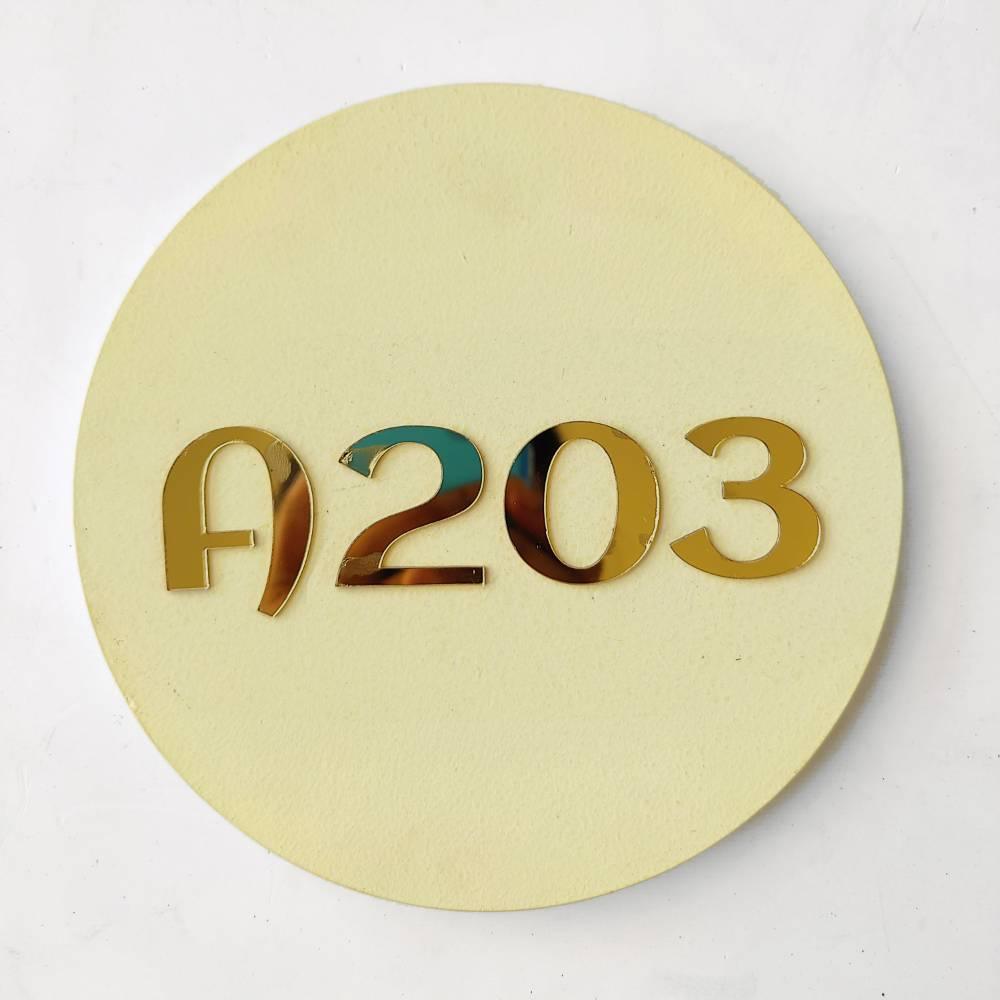 Ivory Aura - Modern House Number Board