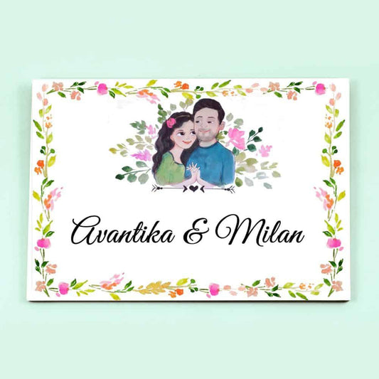 Hand-painted Customized Name Plate - Me and My - Rectangle