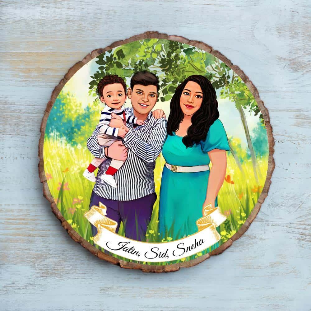 Photo Caricature Nameplate - Picture Perfect - Garden of Memories