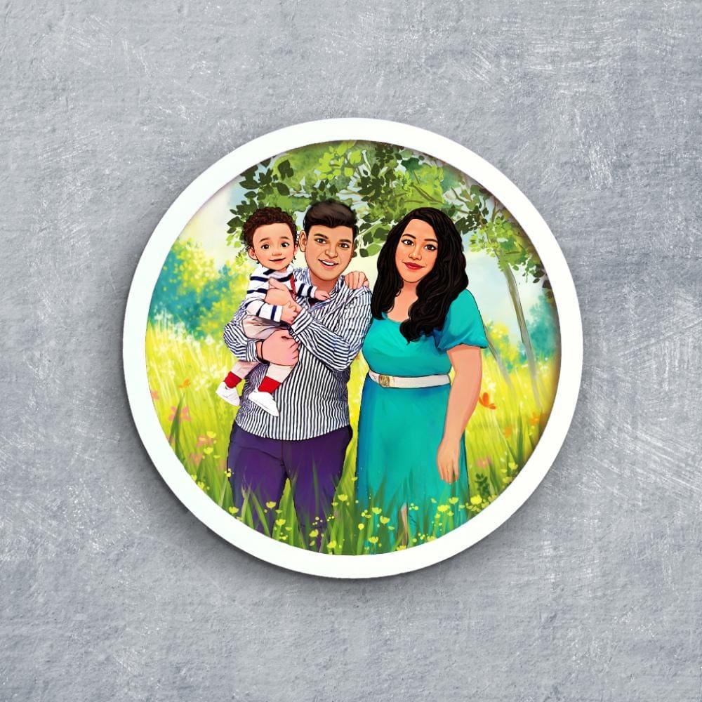 Photo Caricature Nameplate - Picture Perfect - Garden of Memories