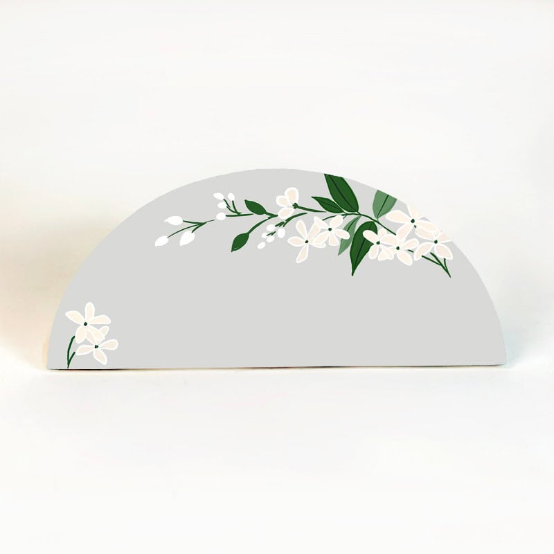 Jasmine Whisper Personalized Desk Nameplate