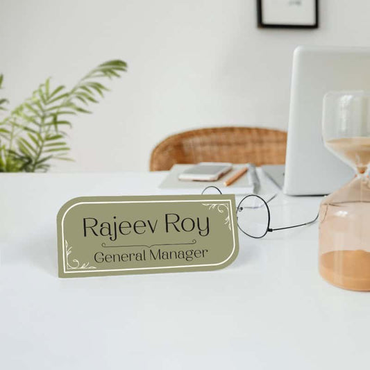 Sage Reverie Desk Nameplate