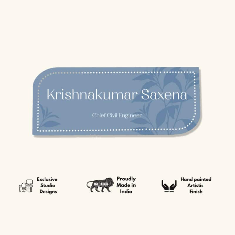 Whispering Bloom Desk Nameplate