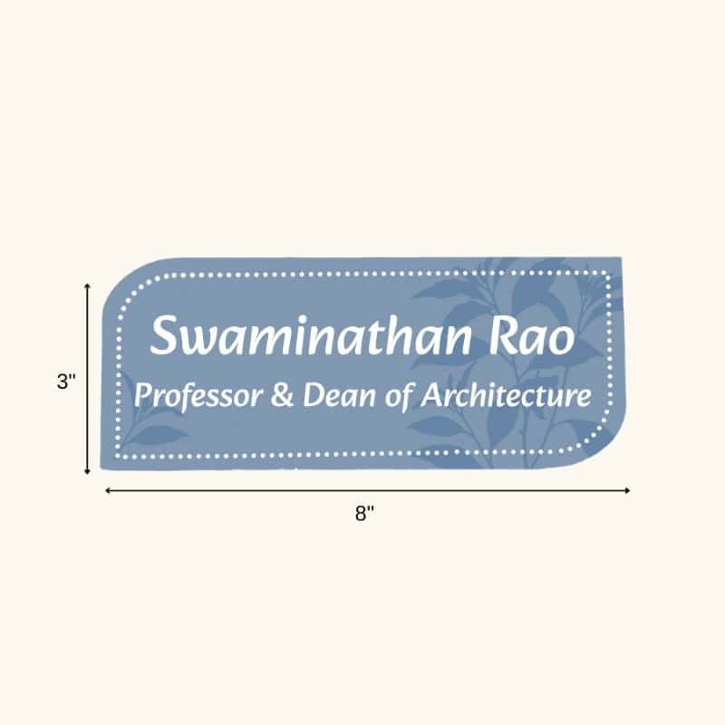 Whispering Bloom Desk Nameplate