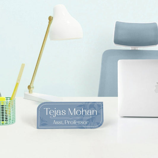 Whispering Bloom Desk Nameplate
