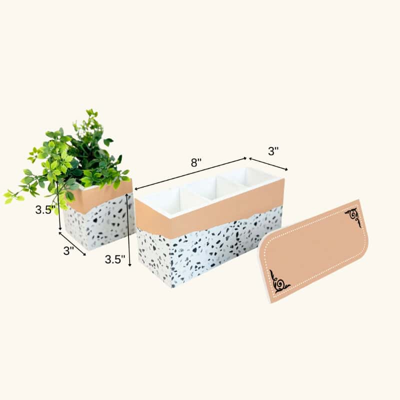Terracotta Terrazzo Workspace Set