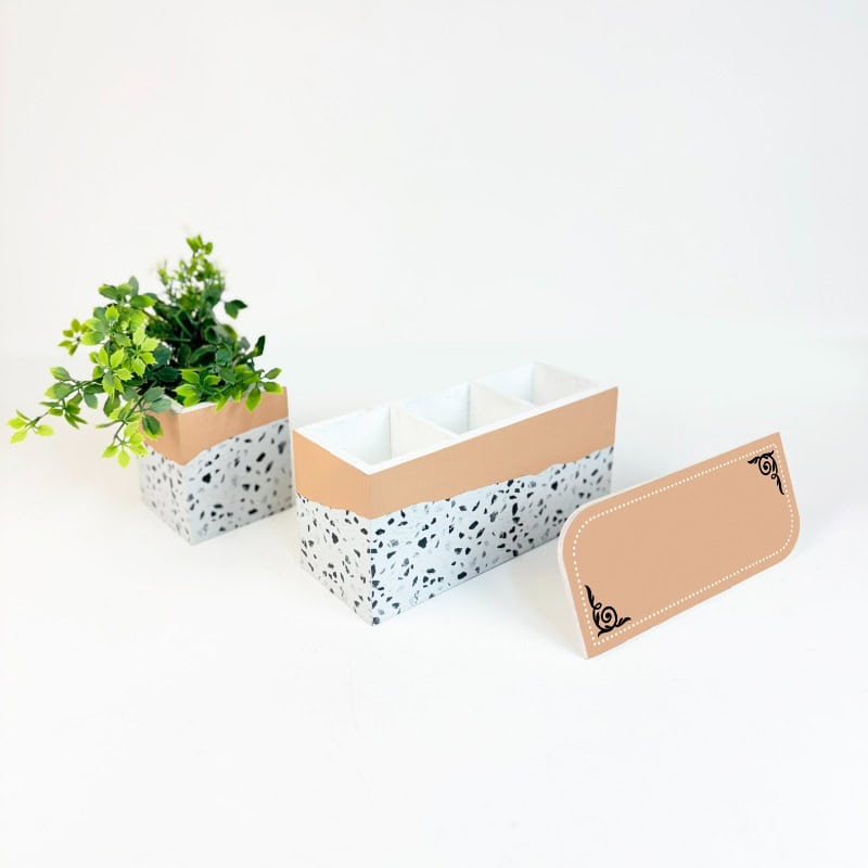 Terracotta Terrazzo Workspace Set