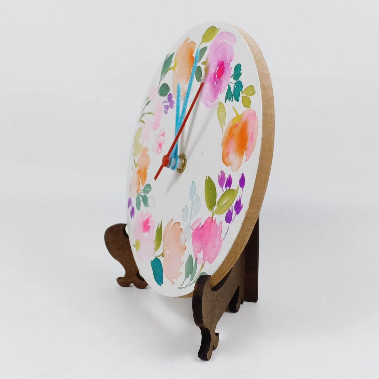 Floral Bouquet - Hand-painted Table Clock