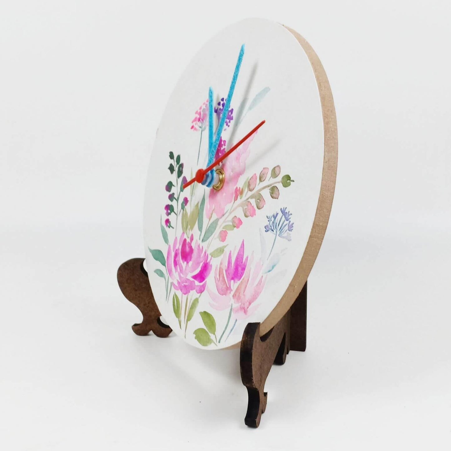 Floral Bunch - Hand-painted Table Clock