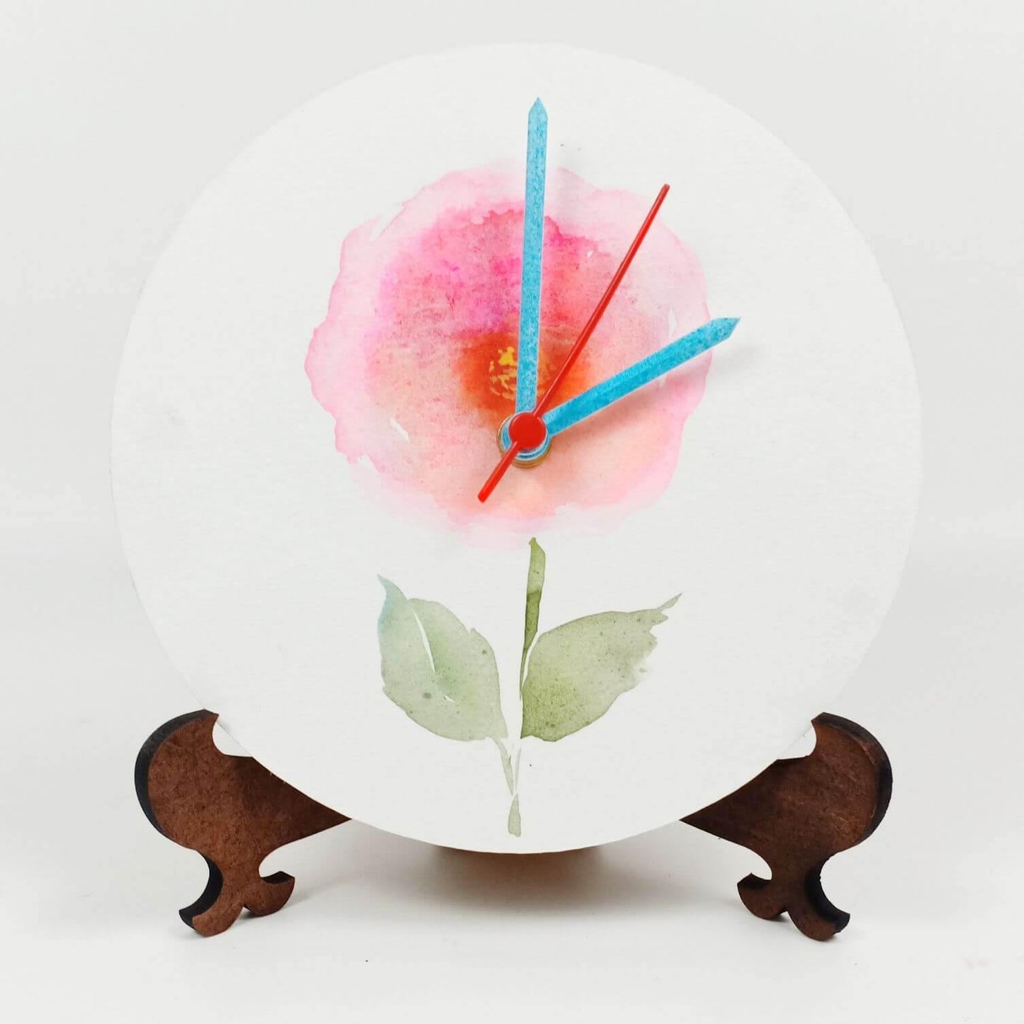 One Flower - Hand-painted Table Clock