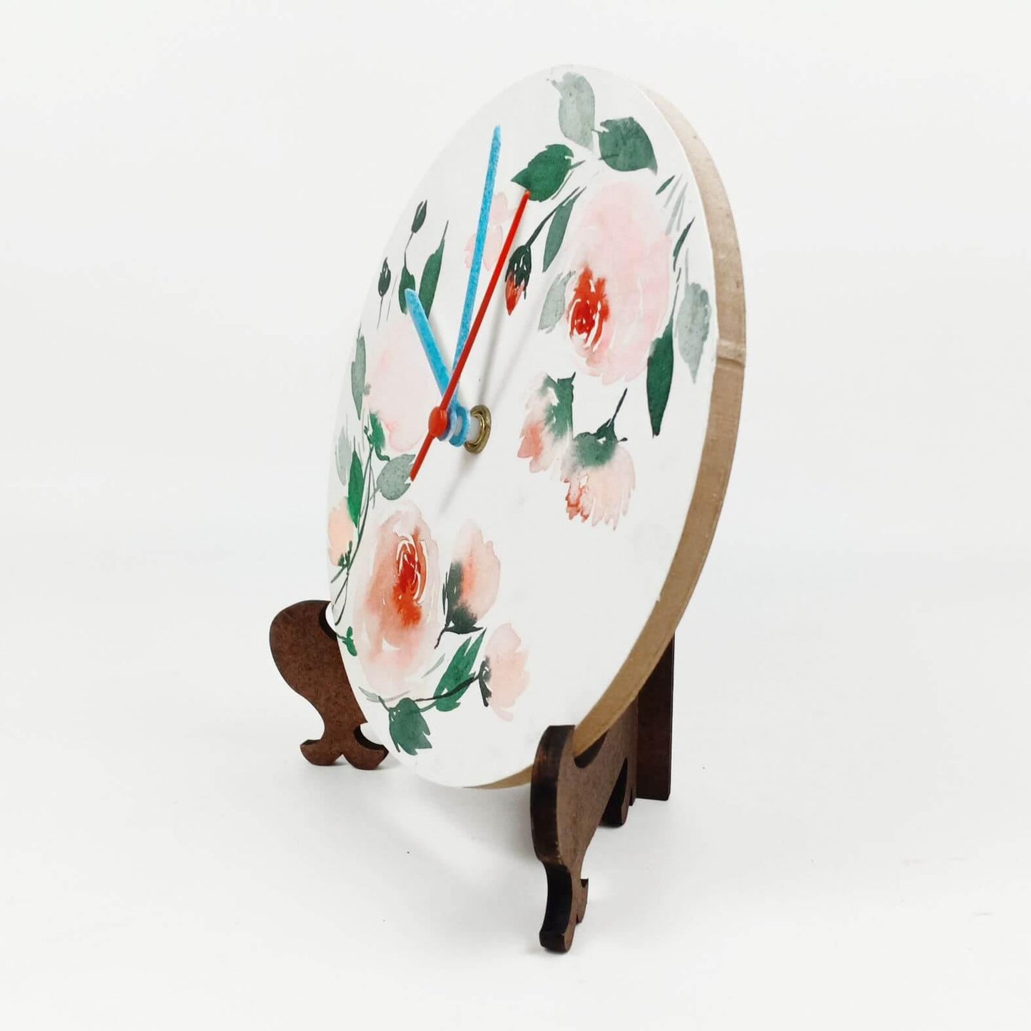 Pastel Flower - Hand-painted Table Clock