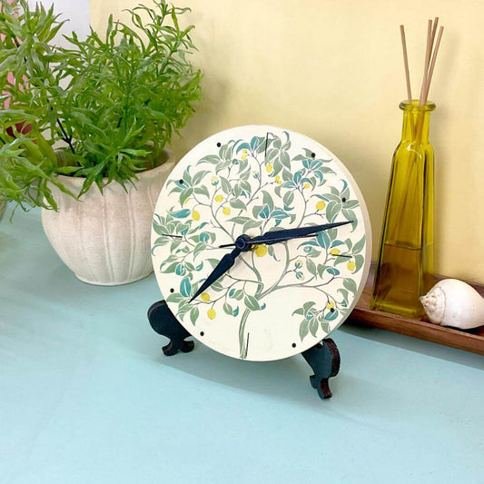 Lemon Tree Table Clock