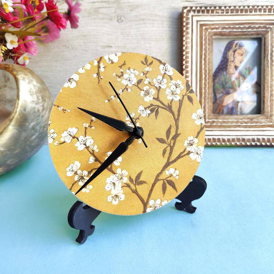 Mustard Table Clock