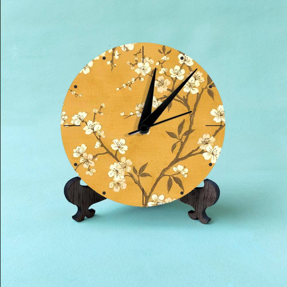Mustard Table Clock