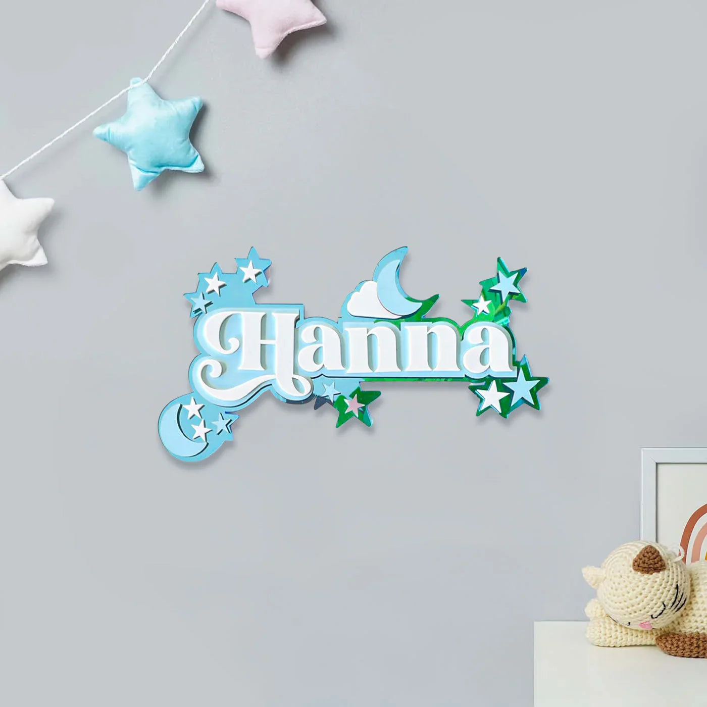 3 Layer Name Plaque - Moon Magic