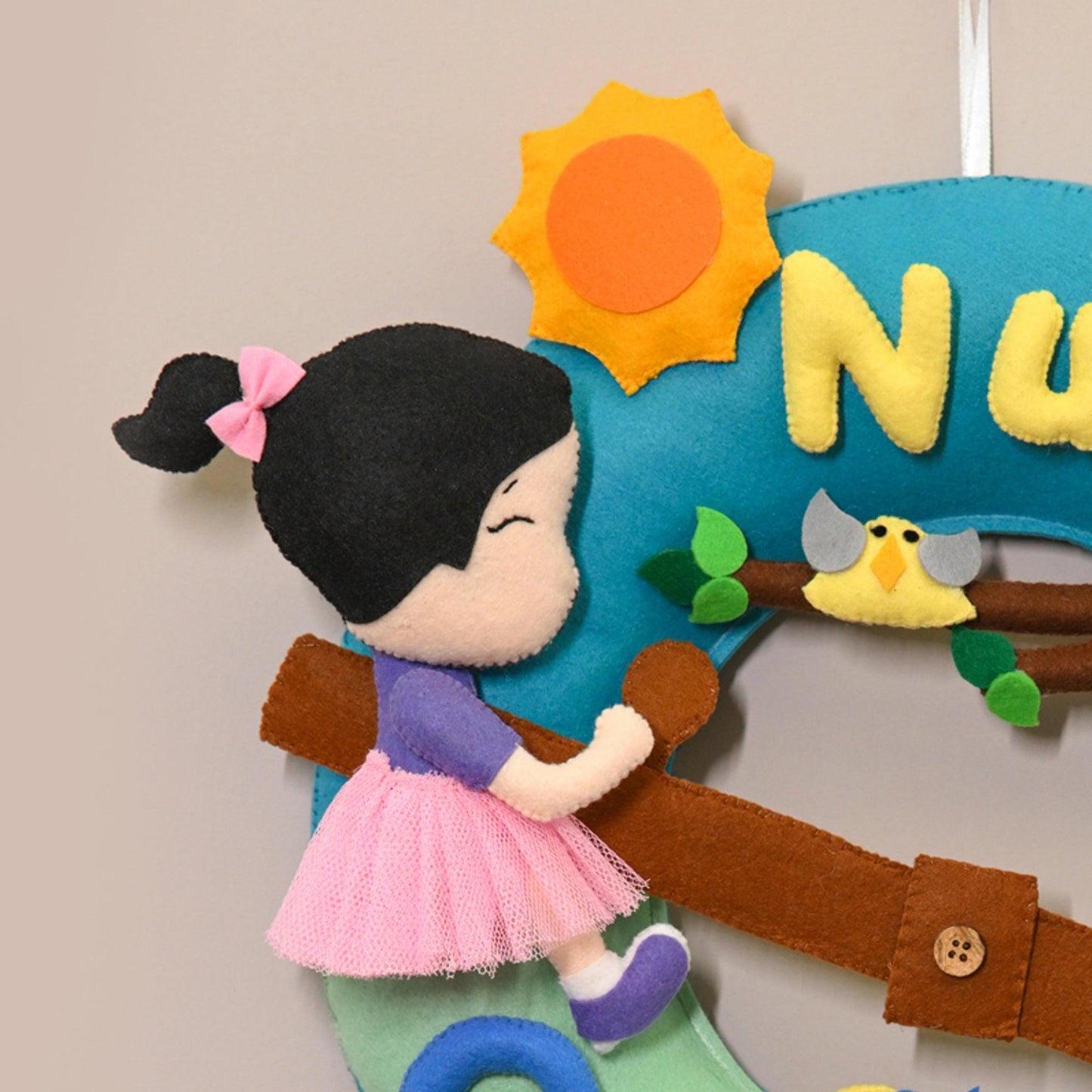 Junior Siblings - Felt Nameplate for Children